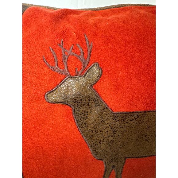 Maple Lake by Carsten’s Lodge Buck & Rivet Decorative Throw Pillow 16" x 24" - Picture 4 of 6